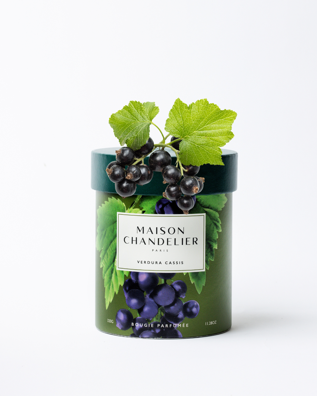 Bougie parfumée feuilles et baies de Cassis : Verdura Cassis