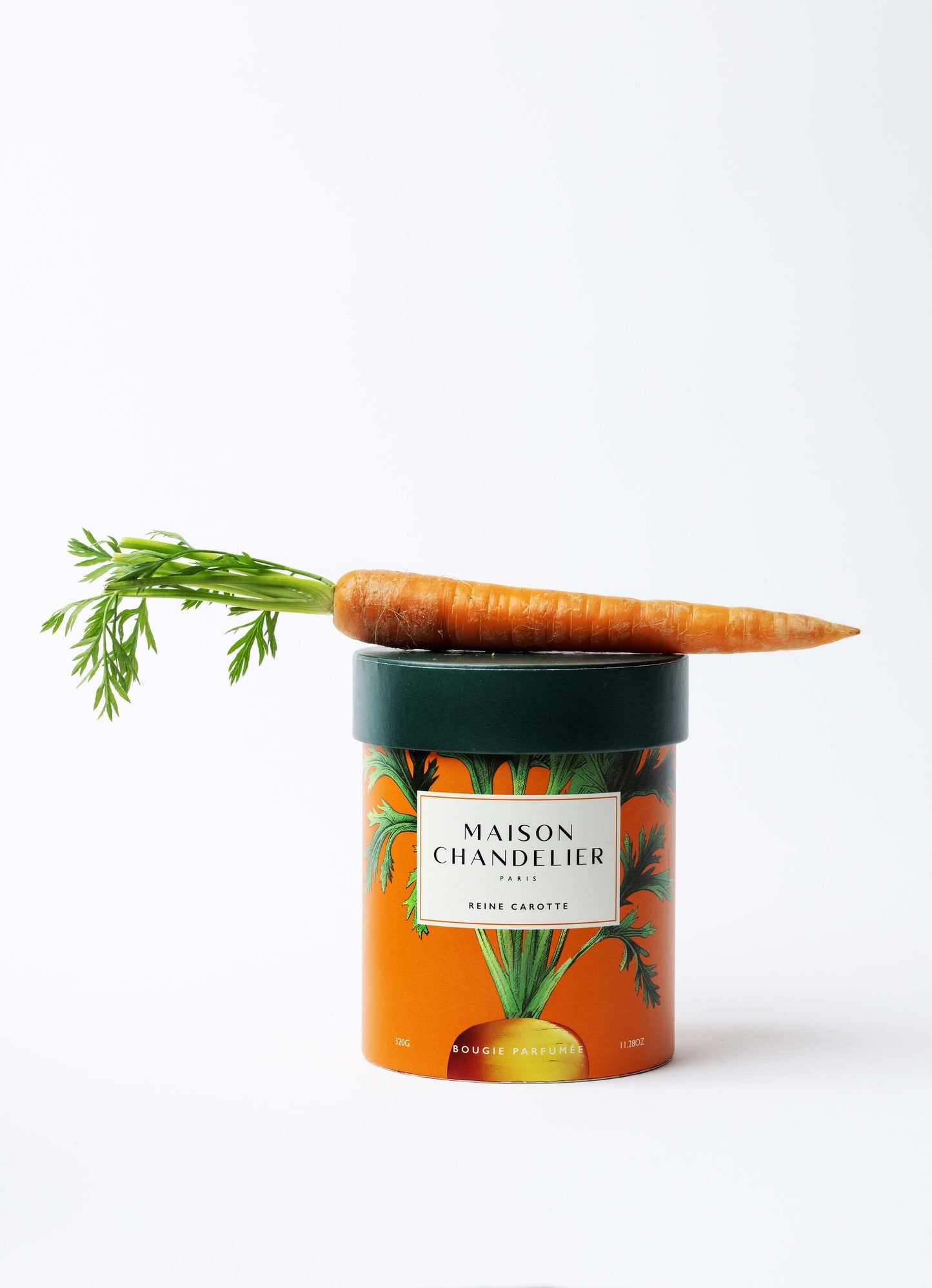 Bougie parfumée senteur carotte : Reine Carotte