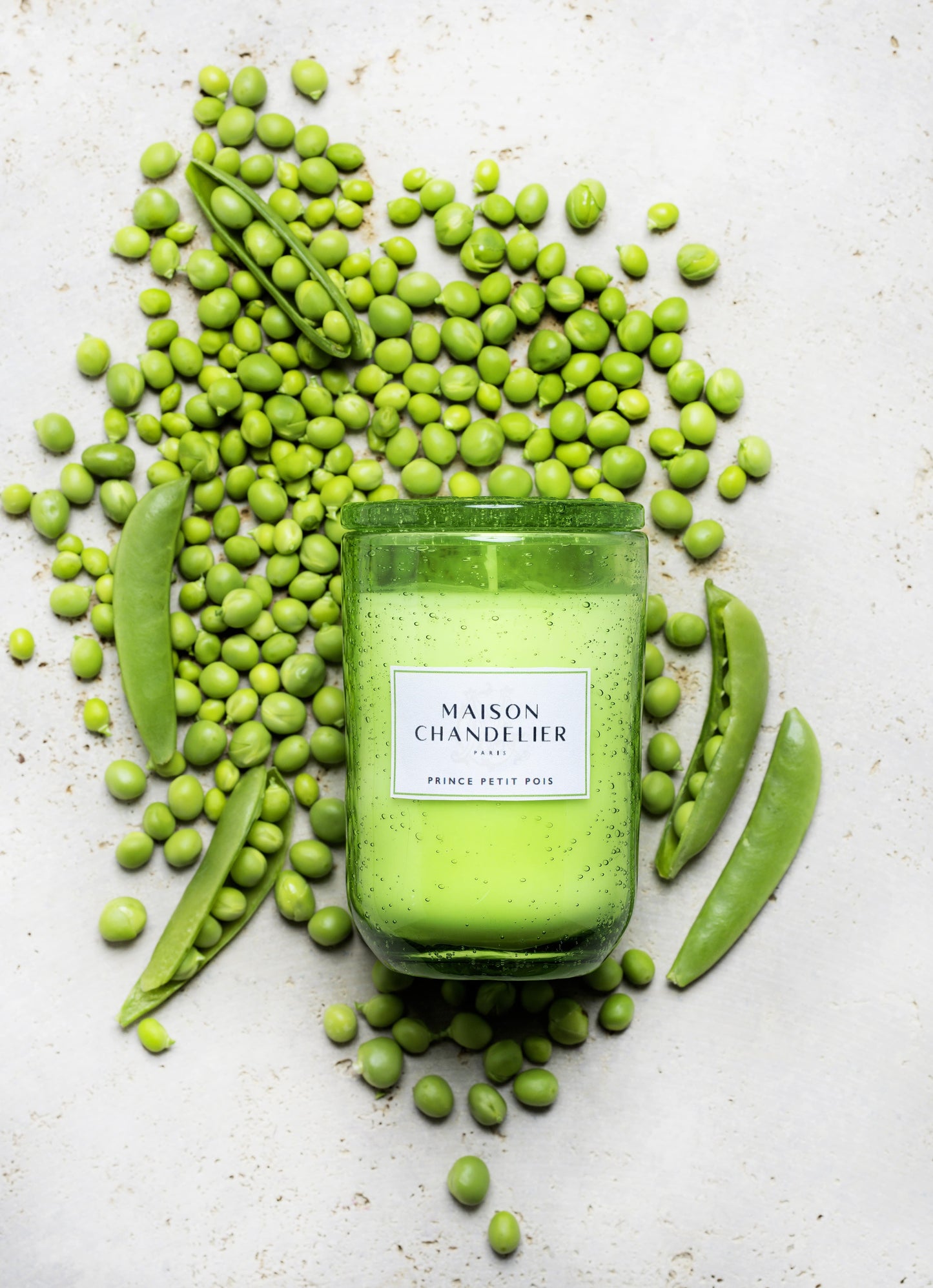 Bougie parfumée petit pois :  Prince Petit Pois