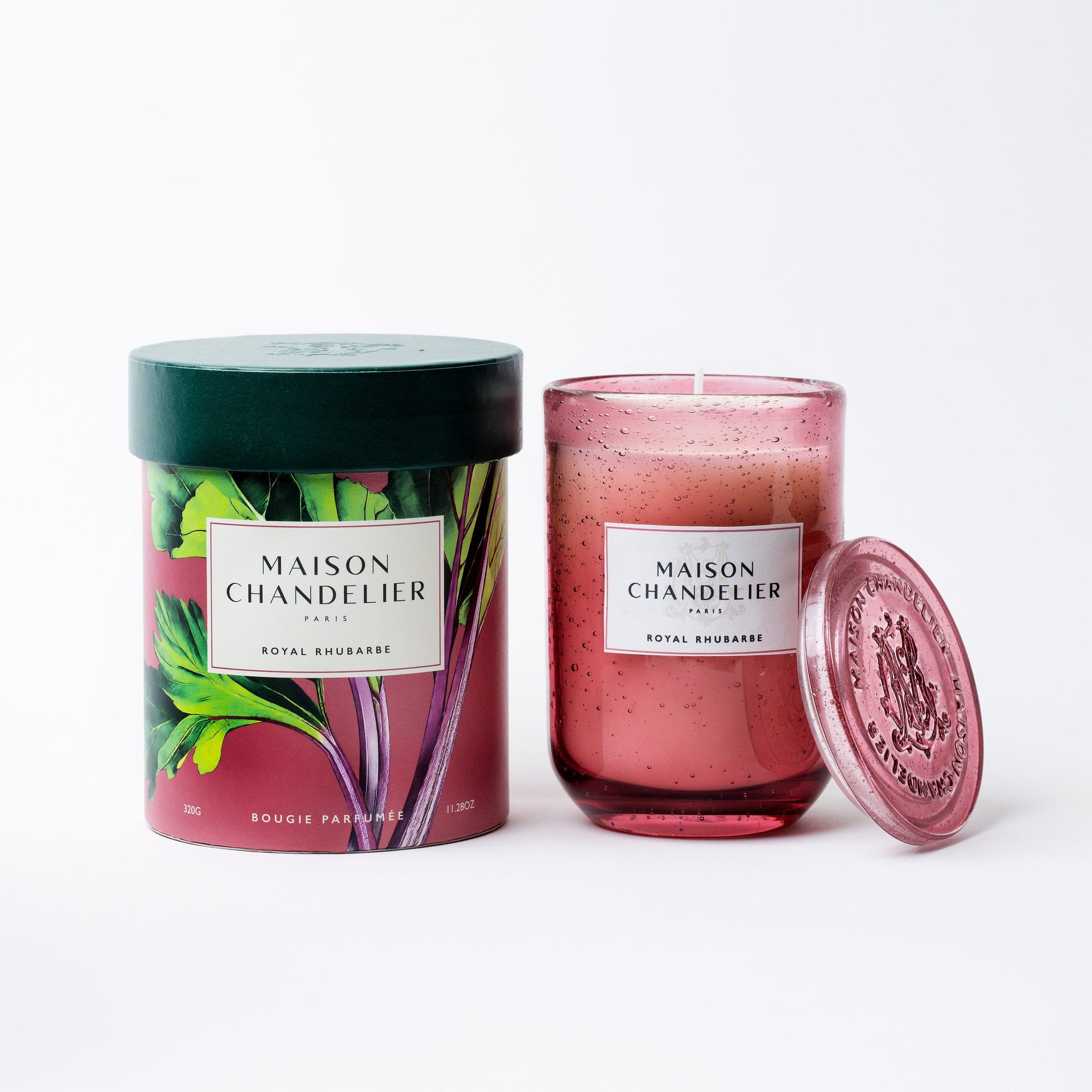 Price's Candles Crystal Fruits - Candela Profumata in Giara Grande 560 g, Durata fino a 130 Ore, Mela, Rabarbaro, Fragranza Fruttata & Dolceamara, Vetro con Coperchio